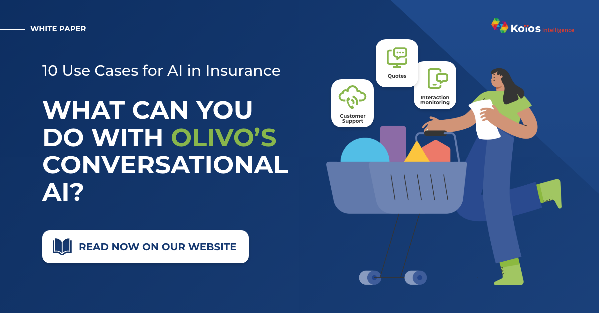 View of Olivo's ai insurance platform module, OlivoLive. Image of woman on a call with a broker.