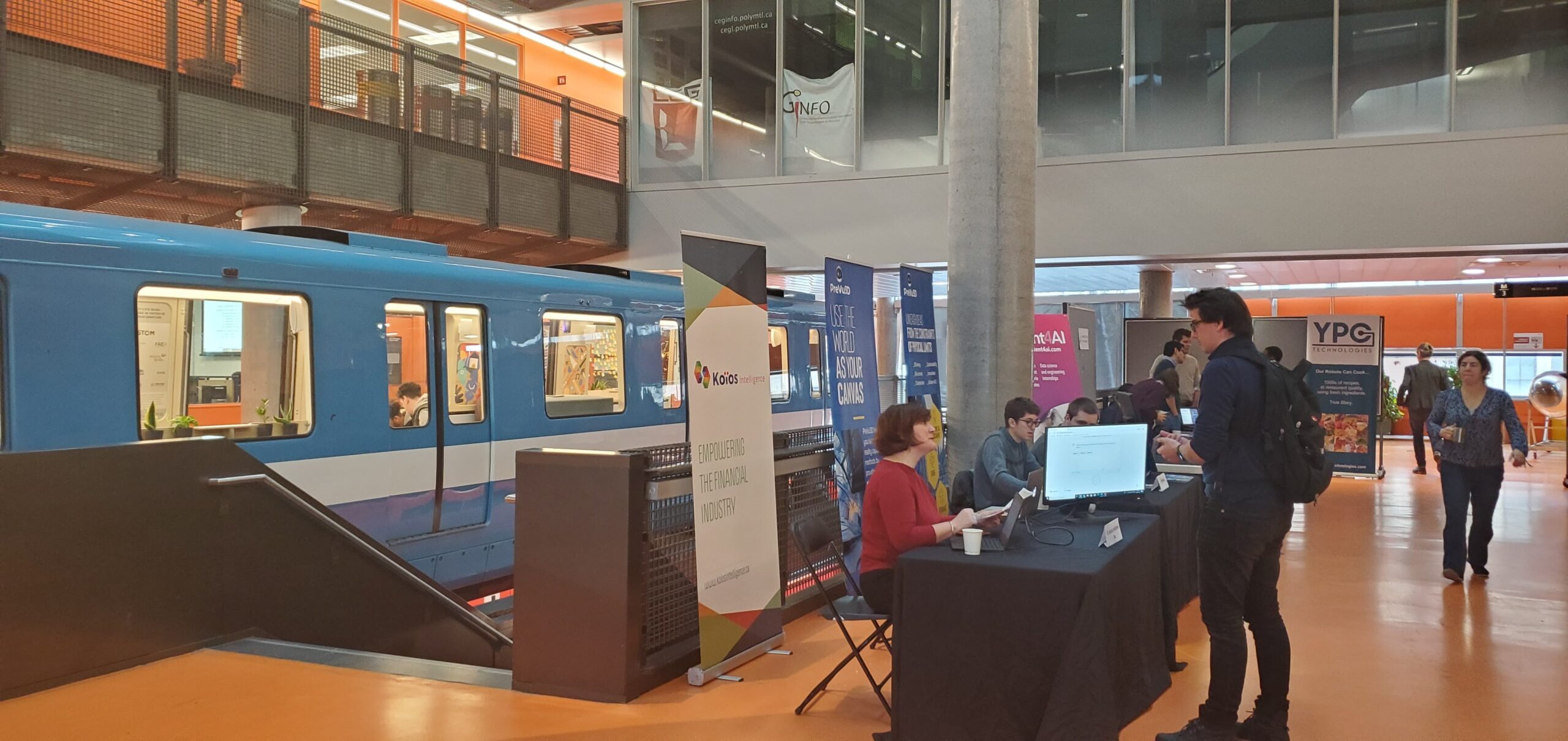 EIyQ1IFXUAEzem5 Koios Intelligence at career fair in Montreal, Canada.